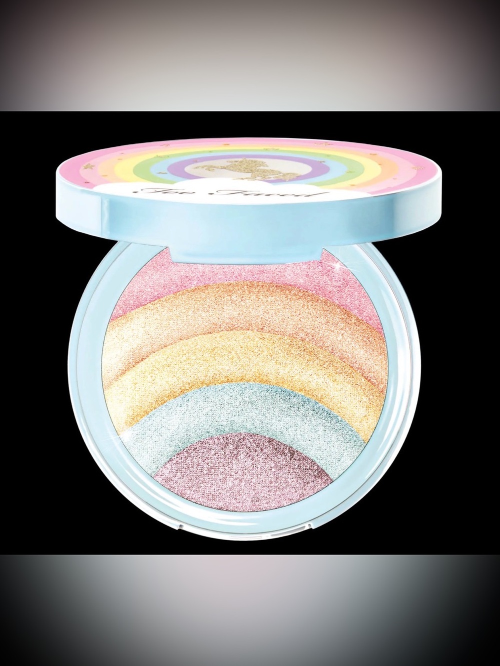 5/$35 NWOB two faced limited edition rainbow strobe highlighter retails $38.00